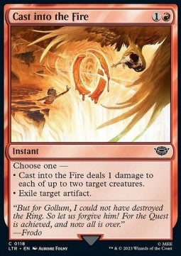 Cast into the Fire LTR-118 Common Near Mint Englisch Foil