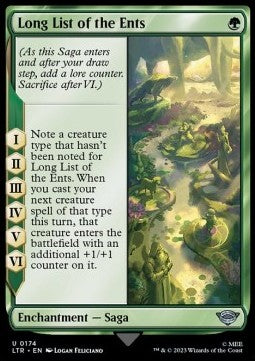 Long List of the Ents LTR-174 Uncommon Near Mint Englisch Foil
