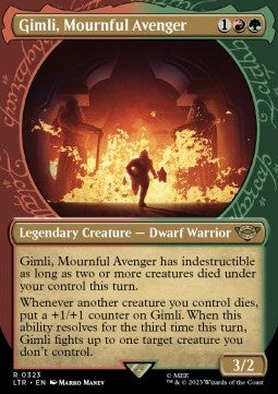 Gimli, Mournful Avenger XLTR-323 Rare Near Mint Englisch Foil