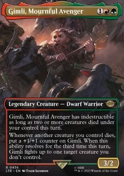 Gimli, Mournful Avenger XLTR-436 Rare Near Mint Englisch Foil