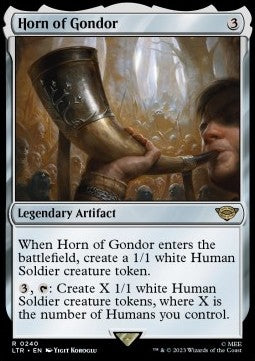 Horn of Gondor LTR-240 Rare Good Englisch Foil