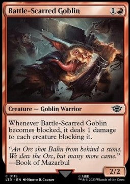 Battle-Scarred Goblin LTR-115 Common Excellent Englisch