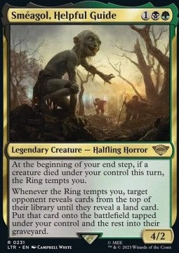 Sméagol, Helpful Guide LTR-231 Rare Near Mint Englisch Foil