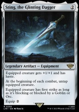Sting, the Glinting Dagger LTR-250 Rare Good Englisch Foil