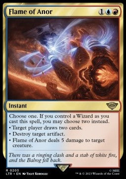 Flame of Anor LTR-203 Rare Excellent Englisch Foil