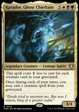 Karador, Ghost Chieftain CMM-342 Rare Excellent Englisch