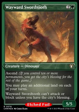 Wayward Swordtooth XCMM-576 Rare Near Mint Englisch Foil