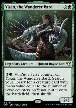 Yisan, the Wanderer Bard CMM-334 Rare Excellent Englisch