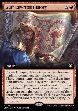 Guff Rewrites History XCMM-767 Rare Near Mint Englisch Foil