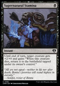 Supernatural Stamina CMM-188 Common Excellent Englisch Foil