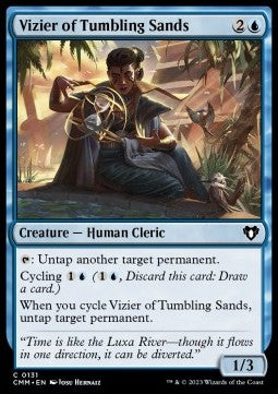 Vizier of Tumbling Sands CMM-131 Common Excellent Englisch Foil