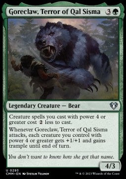 Goreclaw, Terror of Qal Sisma CMM-293 Uncommon Excellent Englisch Foil