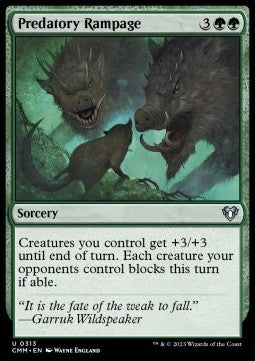 Predatory Rampage CMM-313 Uncommon Near Mint Englisch