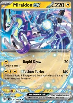 Miraidon ex OBF-079 Double Rare Good Englisch
