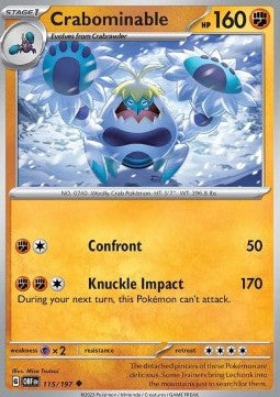 Crabominable OBF-115 Uncommon Excellent Englisch Reverse Holo