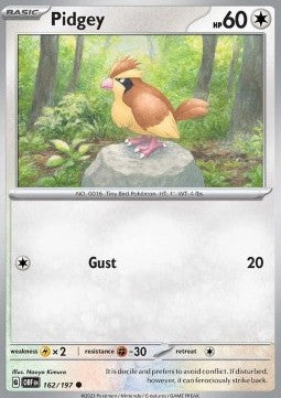 Pidgey OBF-162 Common Excellent Englisch Reverse Holo
