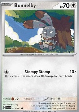 Bunnelby OBF-175 Common Near Mint Englisch Reverse Holo