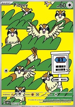 Taubsi OBF-207 Illustration Rare Excellent Deutsch