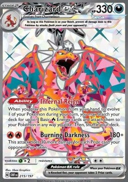 Charizard ex OBF-215 Ultra Rare Excellent Englisch