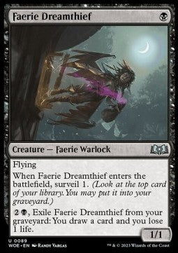 Faerie Dreamthief WOE-89 Uncommon Near Mint Englisch