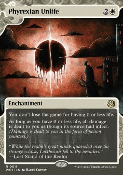Phyrexian Unlife WOT-11 Rare Near Mint Englisch