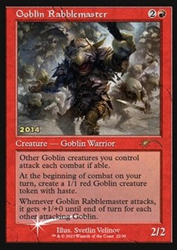 Goblin Rabblemaster 30C-2014 Rare Excellent Englisch Foil