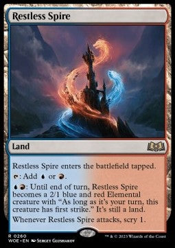 Restless Spire WOE-260 Rare Near Mint Englisch Foil