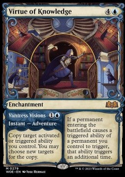 Virtue of Knowledge // Vantress-Visionen XWOE-279 Mythic Near Mint Deutsch Foil