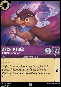 Archimedes - Hochgebildeter Kauz 1TFC-36 Common Boosterfrisch Deutsch Foil