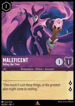 Maleficent - Biding Her Time 1TFC-48 Rare EX Englisch
