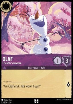 Olaf - Friendly Snowman 1TFC-52 Uncommon EX Englisch Foil