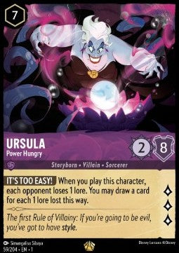 Ursula - Power Hungry 1TFC-59 Legendary Near Mint Englisch