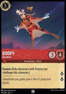 Goofy - Daredevil 1TFC-111 Common Boosterfrisch Englisch Foil