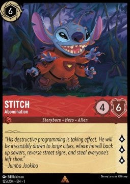 Stitch - Scheusal 1TFC-125 Rare Boosterfrisch Deutsch Foil