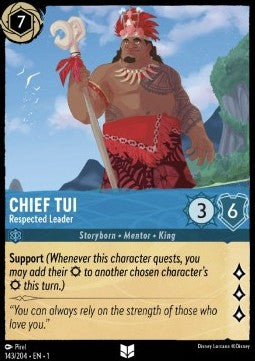Tui - Respektierter Anführer 1TFC-143 Uncommon Boosterfrisch Deutsch Foil