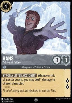 Hans - Dreizehnter in der Thronfolge 1TFC-180 Super Rare Boosterfrisch Deutsch Foil