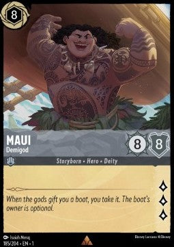 Maui - Halbgott 1TFC-185 Rare Boosterfrisch Deutsch Foil