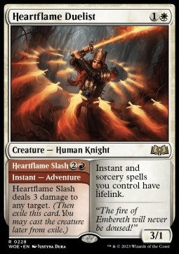 Heartflame Duelist // Herzflammenstreich WOE-228 Rare Near Mint Deutsch