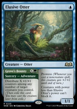 Elusive Otter // Grove's Bounty WOE-225 Rare Excellent Englisch