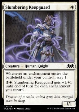 Slumbering Keepguard WOE-29 Common Excellent Englisch Foil