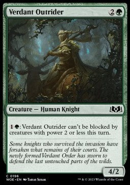 Verdant Outrider WOE-196 Common Near Mint Englisch
