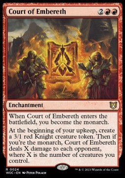 Court of Embereth WOC-24 Rare EX Englisch