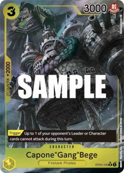 Capone"Gang"Bege" (OP04-100) (V.2) OP04 Alternate Art Near Mint Englisch
