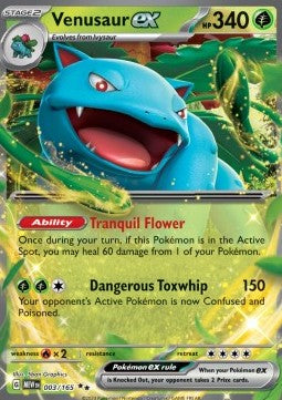 Venusaur ex MEW-003 Double Rare Excellent Englisch