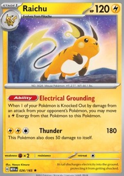 Raichu MEW-026 Rare Near Mint Deutsch