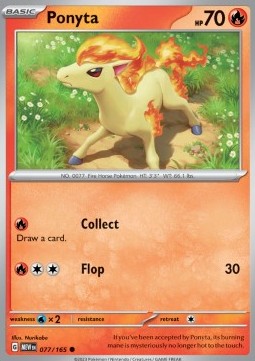 Ponita MEW-077 Common Near Mint Deutsch Reverse Holo