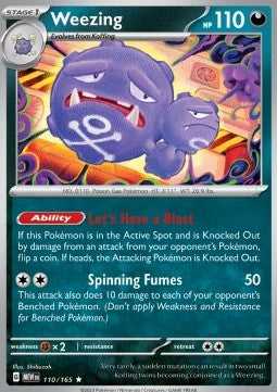 Weezing MEW-110 Rare Excellent Englisch Reverse Holo