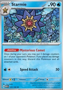 Starmie MEW-121 Rare Near Mint Deutsch Reverse Holo