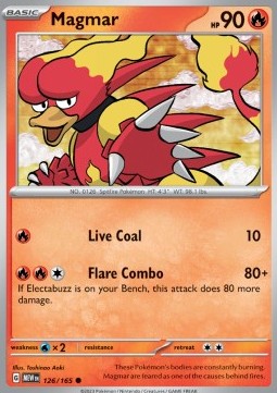 Magmar MEW-126 Common Excellent Deutsch Reverse Holo