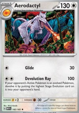 Aerodactyl MEW-142 Rare Excellent Englisch Reverse Holo